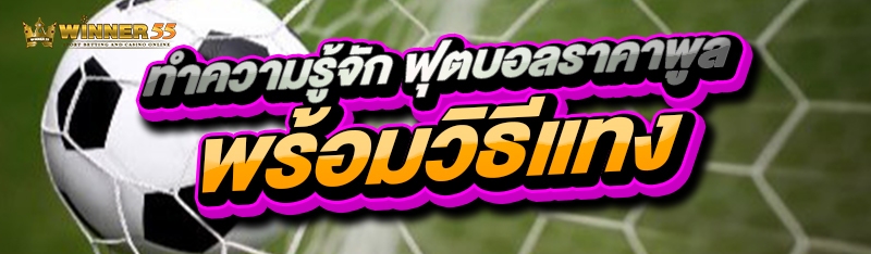 ทำความรู้จัก ฟุตบอลราคาพูล พร้อมวิธีแทง