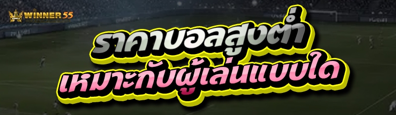 ราคาบอลสูงต่ำ เหมาะกับผู้เล่นแบบใด