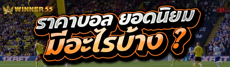 ราคาบอล ยอดนิยม มีอะไรบ้าง ?